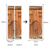Maxbell 3D Self Adhesive Door Wall Fridge Sticker Mural Scene Home Decor Decal #7