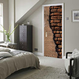 Maxbell 3D Self Adhesive Door Wall Fridge Sticker Mural Scene Home Decor Decal #11