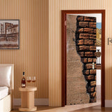 Maxbell 3D Self Adhesive Door Wall Fridge Sticker Mural Scene Home Decor Decal #11