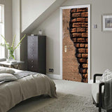 Maxbell 3D Self Adhesive Door Wall Fridge Sticker Mural Scene Home Decor Decal #11