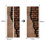 Maxbell 3D Self Adhesive Door Wall Fridge Sticker Mural Scene Home Decor Decal #11