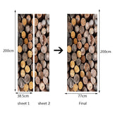 Maxbell 3D Self Adhesive Door Wall Fridge Sticker Mural Scene Home Decor Decal #12