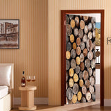 Maxbell 3D Self Adhesive Door Wall Fridge Sticker Mural Scene Home Decor Decal #12