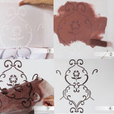 Max Maxb DIY Flower Pattern Wall Painting Stencil Pattern Home Art Wall Decor #6