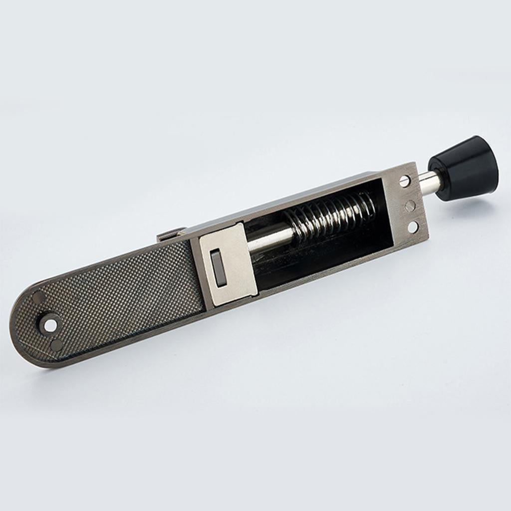 Kick Down Foot Operated Door Stop Zinc Alloy Stopper Prop Stay Silver