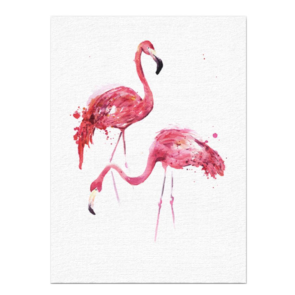 Maxbell Nordic Style Canvas Oil Painting Picture Wall Art Hanging Flamingo S