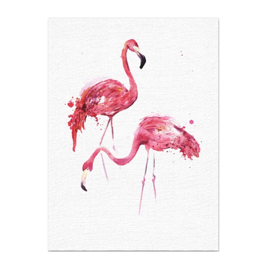 Maxbell Nordic Style Canvas Oil Painting Picture Wall Art Hanging Flamingo M