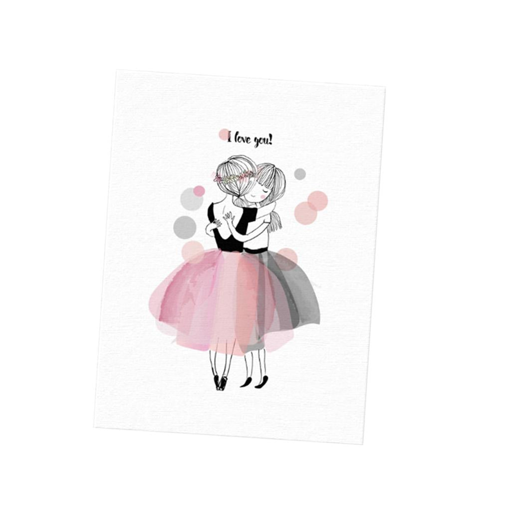 Maxbell Modern Canvas Oil Painting Picture Wall Art Hanging Decor Ballet Girl L