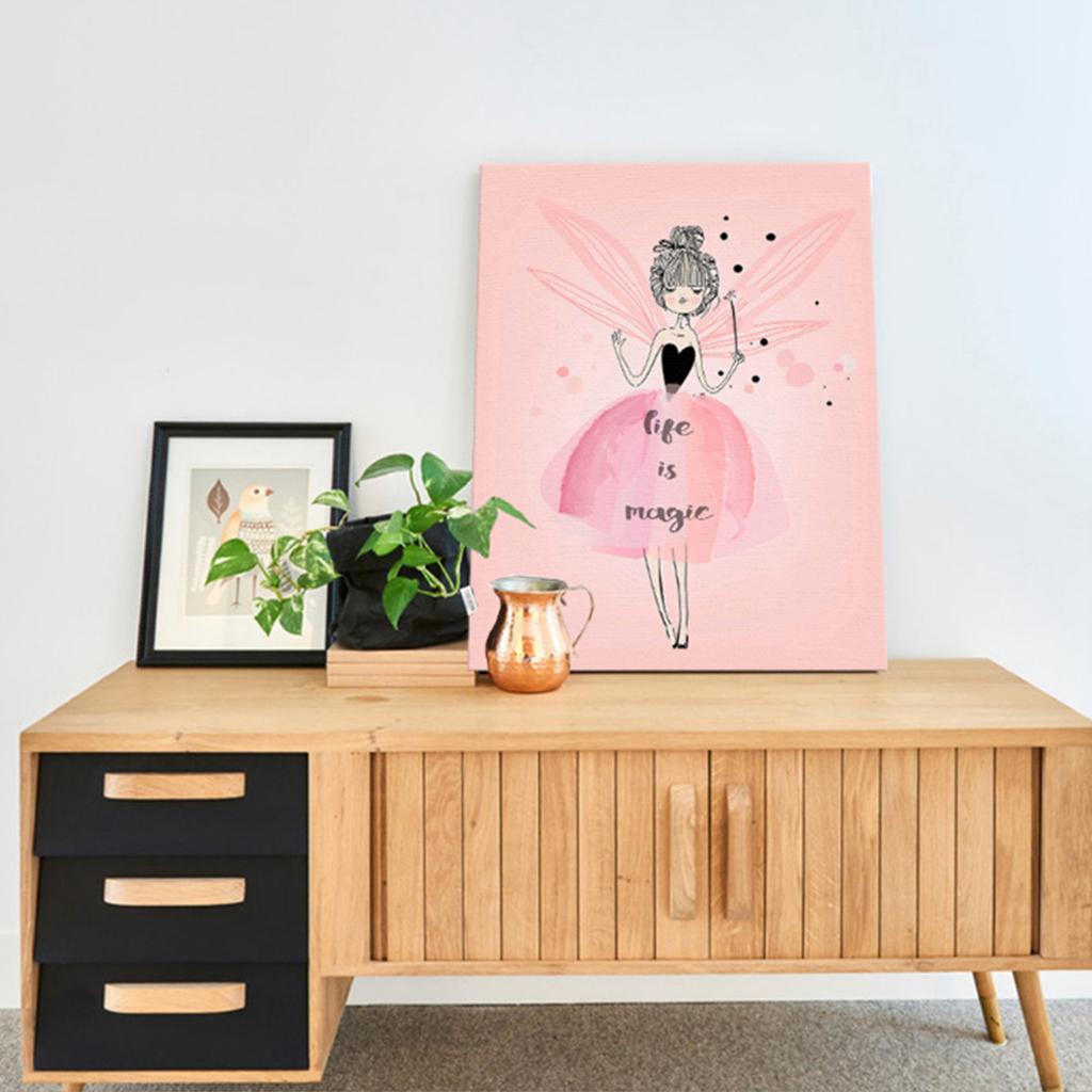 Maxbell Modern Canvas Oil Painting Picture Wall Art Hanging Decor Lovely fairy M