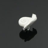 Max Maxb Ceramic Door Knob Cabinet Drawer Wardrobe Cupboard Snail Pull Handle White