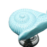 Max Maxb Ceramic Door Knob Cabinet Drawer Wardrobe Cupboard Snail Pull Handle Blue