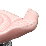 Max Maxb Ceramic Door Knob Cabinet Drawer Wardrobe Cupboard Snail Pull Handle Pink