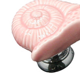 Max Maxb Ceramic Door Knob Cabinet Drawer Wardrobe Cupboard Snail Pull Handle Pink