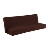 Maxbell Solid All-inclusive Sofa Cover Sofa Seater Dustproof Elastic Slipcover-Brown