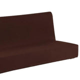 Maxbell Solid All-inclusive Sofa Cover Sofa Seater Dustproof Elastic Slipcover-Brown