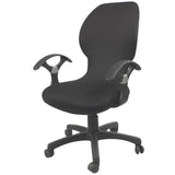 Maxbell Elastic Swivel Computer Chair Cover Office Seat Slipcover Protector DarkGrey