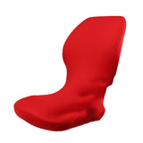 Maxbell Elastic Swivel Computer Chair Cover Home Office Seat Slipcover Protector-Red