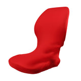 Maxbell Elastic Swivel Computer Chair Cover Home Office Seat Slipcover Protector-Red