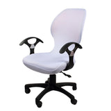 Maxbell Elastic Swivel Computer Chair Cover Office Seat Slipcover Protector - White