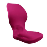 Max Maxb Elastic Swivel Computer Chair Cover Office Seat Slipcover Protector Rose Red