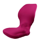 Max Maxb Elastic Swivel Computer Chair Cover Office Seat Slipcover Protector Rose Red