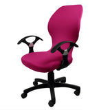 Max Maxb Elastic Swivel Computer Chair Cover Office Seat Slipcover Protector Rose Red