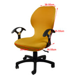 Max Maxb Elastic Swivel Computer Chair Cover Office Seat Slipcover Protector - Golden