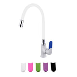 Max Maxb Silicone Free Rotating Faucet Cold and Hot Copper Water Mixer Tap White