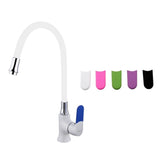 Max Maxb Silicone Free Rotating Faucet Cold and Hot Copper Water Mixer Tap White
