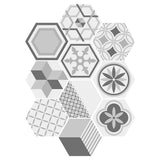 Max Maxb 10 Pieces PVC Tile Stickers Waterproof Non-Slip Floor Sticker Wall Decal #3