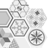 Max Maxb 10 Pieces PVC Tile Stickers Waterproof Non-Slip Floor Sticker Wall Decal #3