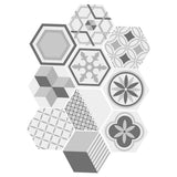 Max Maxb 10 Pieces PVC Tile Stickers Waterproof Non-Slip Floor Sticker Wall Decal #3
