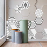 Max Maxb 10 Pieces PVC Tile Stickers Waterproof Non-Slip Floor Sticker Wall Decal #3