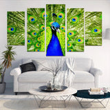 Max Maxb Modern Art Painting PVC Print Picture Home Wall Decor Unframed Peacock
