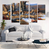 Max Maxb Modern Art Painting PVC Print Picture Home Wall Decor Unframed Deers