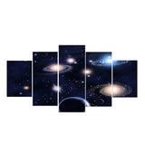 Maxbell  5Pieces Abstract Decorative Painting Universe Series Milky Way