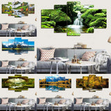 Max Maxb 5pcs Modern Art Oil Landscape Painting Canvas Print Wall Art Poster Decor 1