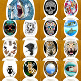 Max Maxb Creative 3D Toilet Stickers Bathroom Decorative Decals Shark Penguin