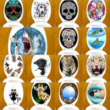 Max Maxb Creative 3D Toilet Stickers Bathroom Decorative Decals Shark Penguin