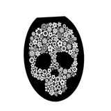 Max Maxb Creative 3D Toilet Stickers Bathroom Decorative Decals White Skull