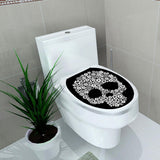 Max Maxb Creative 3D Toilet Stickers Bathroom Decorative Decals White Skull