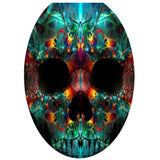 Max Maxb Creative 3D Toilet Stickers Bathroom Decorative Decals Color skull Head