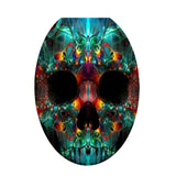 Max Maxb Creative 3D Toilet Stickers Bathroom Decorative Decals Color skull Head