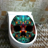 Max Maxb Creative 3D Toilet Stickers Bathroom Decorative Decals Color skull Head
