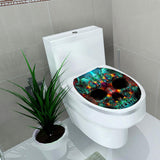 Max Maxb Creative 3D Toilet Stickers Bathroom Decorative Decals Color skull Head