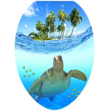 Max Maxb Creative 3D Toilet Stickers Bathroom Decorative Decals Turtle