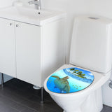 Max Maxb Creative 3D Toilet Stickers Bathroom Decorative Decals Turtle