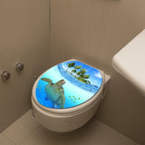 Max Maxb Creative 3D Toilet Stickers Bathroom Decorative Decals Turtle