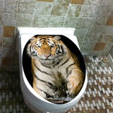 Max Maxb Creative 3D Toilet Stickers Bathroom Decorative Decals Tiger