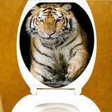 Max Maxb Creative 3D Toilet Stickers Bathroom Decorative Decals Tiger